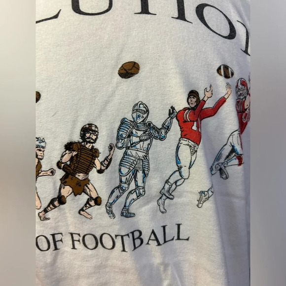 Vintage 1993 Evolution of Football T-Shirt size XL - Picture 6 of 8